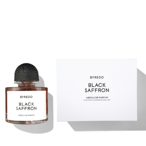 Byredo Black Saffron EDP kvepalų buteliukas ir pakuotė – Aromatale