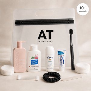 Weekend Essentials Basic Kit reisihügieenikomplekt läbipaistvas kotis – Aromatale