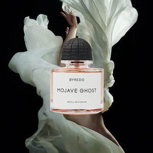 Byredo Mojave Ghost Absolu de Parfum parfüümi pudel – rikkalik puidu ja muskuse niši unisex aroom, Aroma Tale