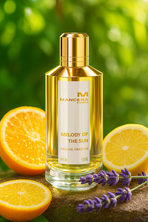 Mancera Melody of the Sun EDP parfüümi pudel – tsitruseline suvine värske unisex aroom, Aroma Tale