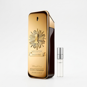 Rabanne 1 Million Parfum parfüümipudel ja Aroma Tale'i näidis