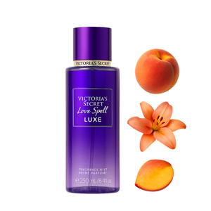 Victoria's Secret Love Spell Luxe kehasprei pudel 250 ml – romantiline puuviljade ja lillede aroom naistele õhtuks