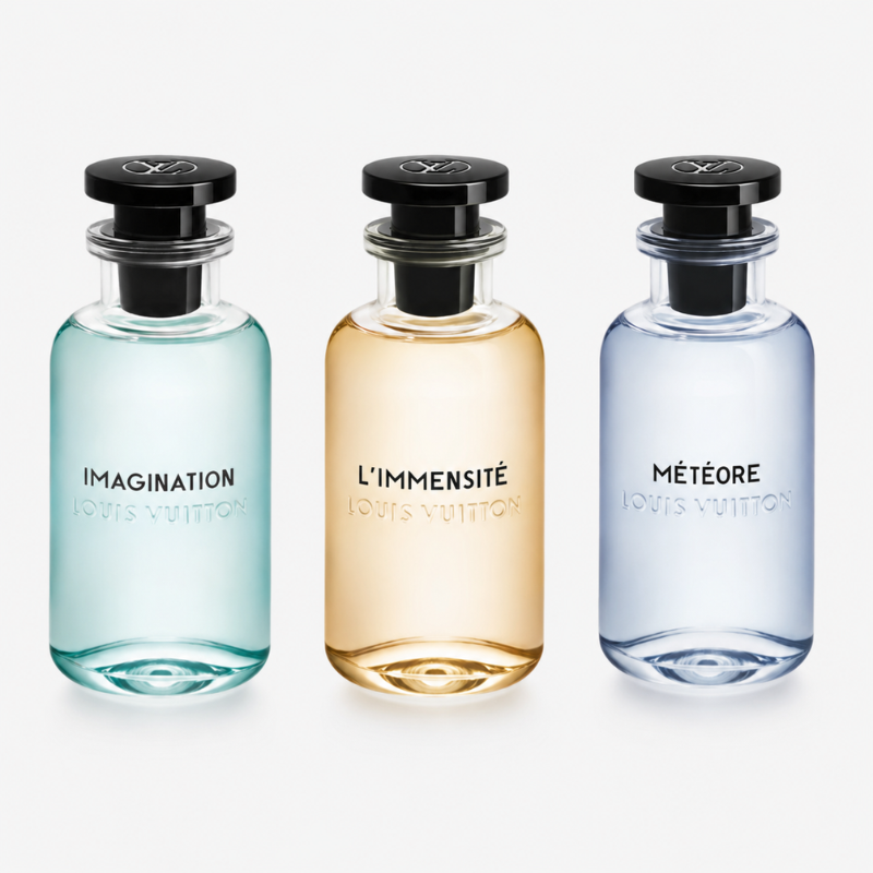 Louis Vuitton Discovery Set 2 – Imagination, L'Immensité ir Météore buteliukai – Aromatale