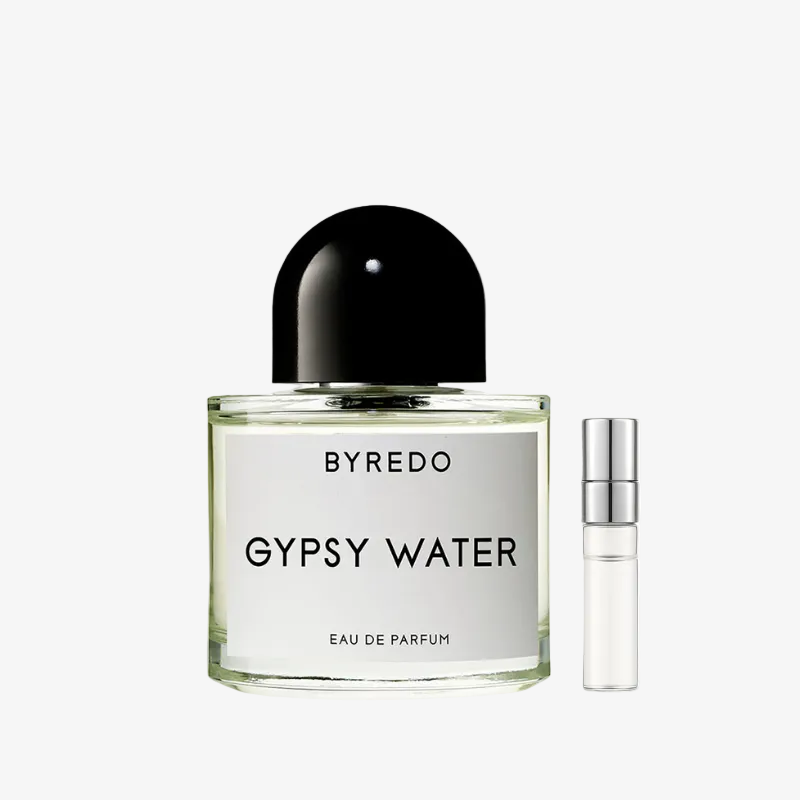 Byredo Gypsy Water EDP kvepalų mėginukas su atomaizeriu unisex su citrusų ir medienos natomis – gaivus nišinis aromatas