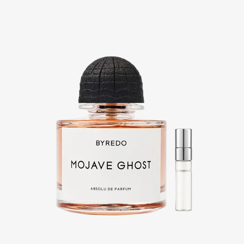 Byredo Mojave Ghost Absolu de Parfum kvepalų mėginukas su atomaizeriu unisex – sodrus medienos ir muskuso aromatas