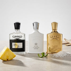 CREED Discovery Set smaržu paraugi 3×3 ml – Aventus, Silver Mountain Water, Millésime Impérial, Aroma Tale