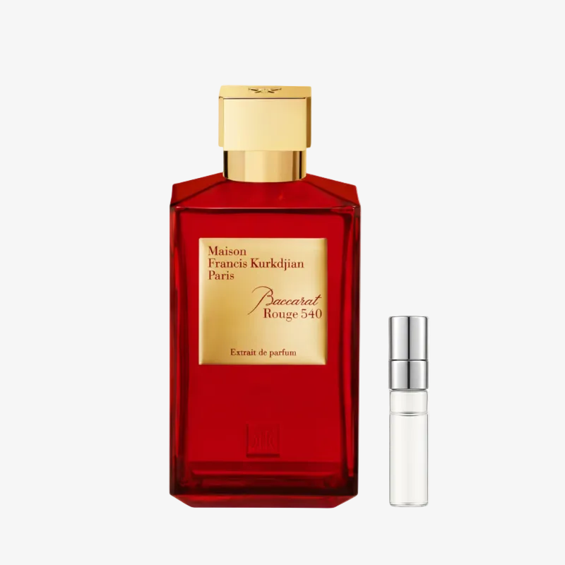 MFK Baccarat Rouge 540 Extrait 1 ml kvepalų mėginukas – šafranas, gintaras, vanilė