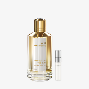 Mancera Melody of the Sun EDP kvepalų mėginukas su atomaizeriu 3ml 5ml 10ml – mango, kokoso ir sandalmedžio gaivus vasariškas unisex aromatas, Aroma Tale