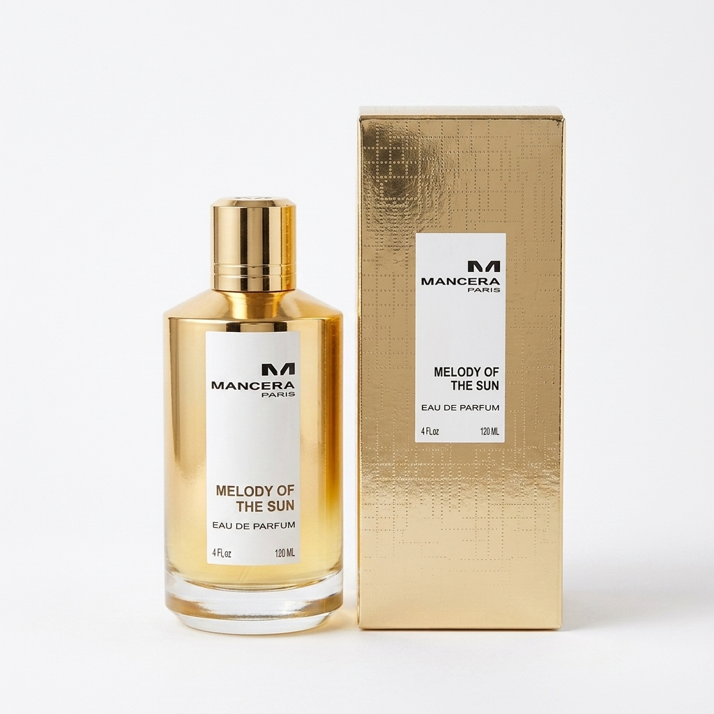 Mancera Melody of the Sun EDP smaržu pudele un iepakojums – Aromatale