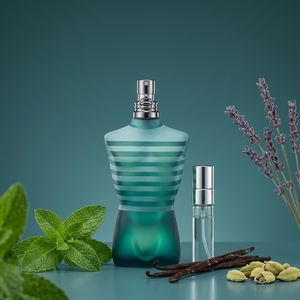 Jean Paul Gaultier Le Male EDT parfüümipudel piparmündi, lavendli ja vürtsidega