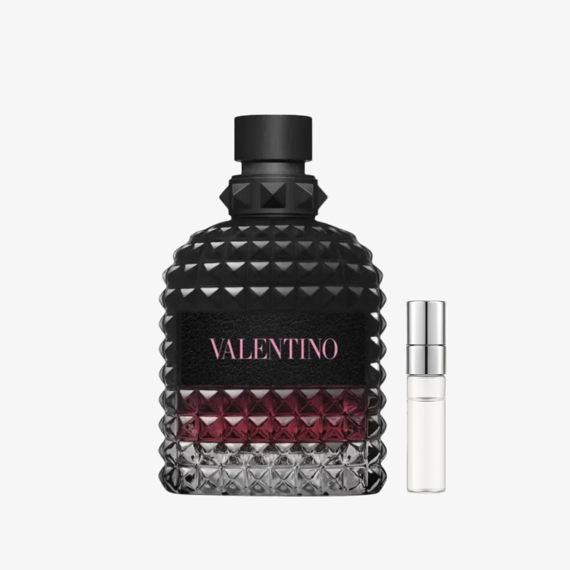 Valentino Born in Roma Intense EDP kvepalų mėginukas su atomaizeriu vyrams – vanilės ir gintaro intensyvus vakarinis aromatas, Aroma Tale